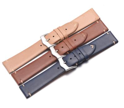 China Adjustable HuaMJ Hot Sales  20mm 22mm Top Layer Genuine sued leader nato Watch Band Leather Watch Band for DW Strap for sale