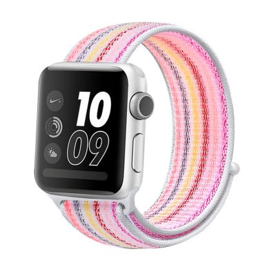 China Adjustable Source manufacturer watch straps for Apple watch 38mm 42mm 40m 44mm Nylon Smart Watch bands for Apple for sale