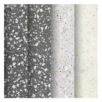 China Modern Popular Style Night Sky Dark Gray Terrazzo Stone Flooring Tile Artificial Stone Test 2005 for sale