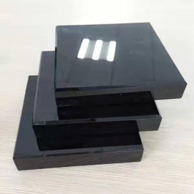 China Modern Nano Black Glass Panel Crystallized Glass Artificial Stone For Countertop for sale