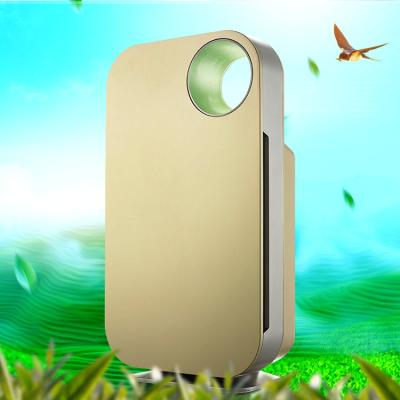 China Hotel Guangzhou gold plasma hepa filter room air purifier with air quality for home and office for sale