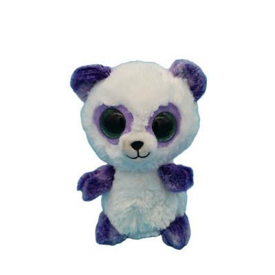 China RTS plush ready to ship white purple mini panda doll cute plush toy soft stuffed panda for sale