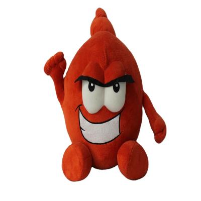 China As Gift Kids Game Low Price Custom Stuffed Plush Toy Big Orange Red Mouth for sale