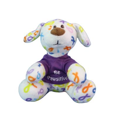 China Like Lovely Baby Factory OEM Children Play Gift Soft Plush Stuffed Toy Dog Spotted Dog With T-shirt for sale