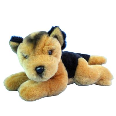 China As a Gift Children Play Soft Plush Toy Lying Dog Good Quality Brown Stuffed Dog Toy for sale