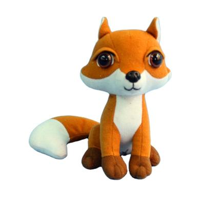 China As a gift children play cheap price toy brown fox plush toy wild animal stuffed white fox for sale