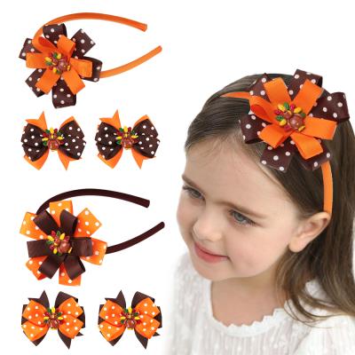 China 3pcs/set Thanksgiving Days Thanksgiving Day Hair Clips Turkey Hair Clips Thanksgiving Gift Decoration Hair Band For Girls for sale