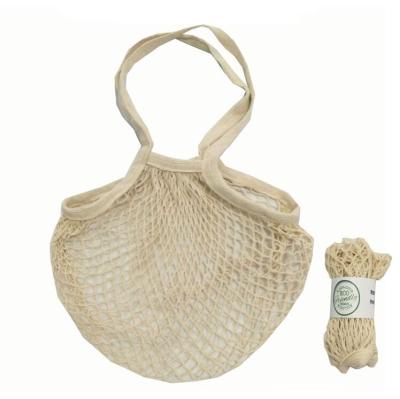 Cina Amazon eco-friendly hotting 100% cotton twine mesh bag, cotton net bag for shopping in vendita