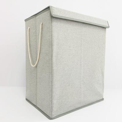 China High Quality Eco-friendly Cotton Canvas Folding Storage Box Dustproof Canvas Bag Te koop