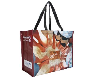 Κίνα Wholesale Custom Recyclable Laminated PP Woven Shopping Bag Eco-friendly Logo Printing Reusable Waterproof Bulk Large Tote Bag προς πώληση