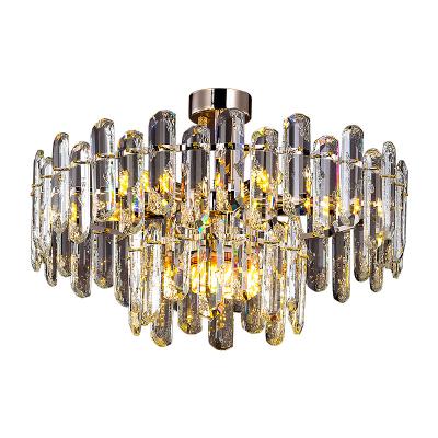 China New Modern Luxury LED Ceiling Lamp Designer Bedroom Decoration Ceiling Lights Led K9 Crystal Modern Home Gold Ceiling Crystal Lamp for sale