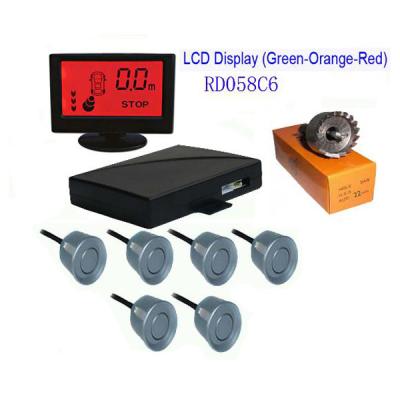 China 75x50x11mm Colorful Lcd With 6 Sensors Parking Sensor Car Electronics Product for sale