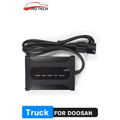 China Doosan uVIM diagnostic tool excavator forklift engine fault detection OBD interface DDT CARNICS SCR DPF DMS-5 DCUECUG2+C for sale