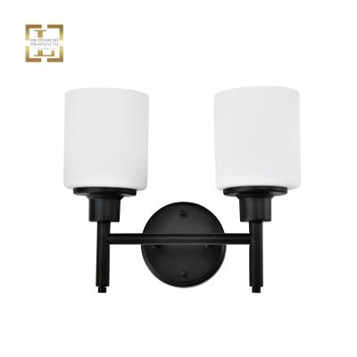 China Contemporary E26 Designer Modern Iron Body Hotel Wall Lamp Matte Black Finish Decorative Living Room Indoor Outside Room Wall Light for sale