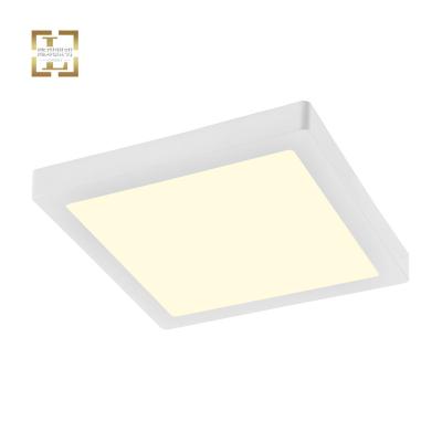 China Modern Commercial Office Acrylic Plastic Body Panel Light Ceiling Mount Led Headlight Surface Led Pot Light For Restaurant Passage for sale