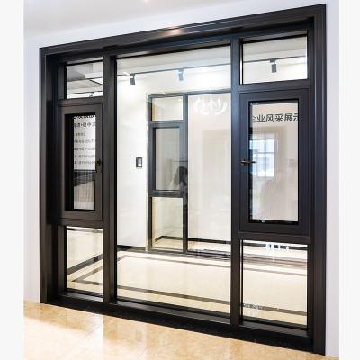 China Folding Screen Window Door Models Wooden Frame Aluminum Bifold for sale