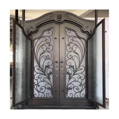 China New Design 32 x Heat Insulation Door 79 Exterior Cheap Wrought Iron Door for sale