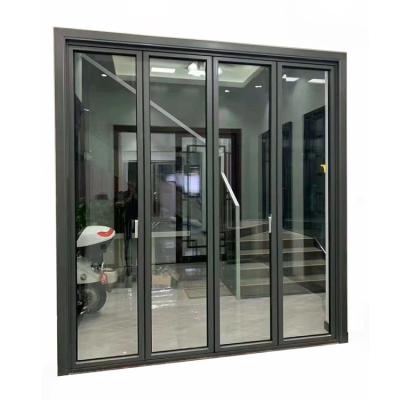 China Heat Insulation Bi Kitchen Window Interior Sliding Exterior Folding Door for sale