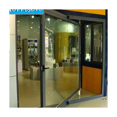 China Waterproof Steel Pivot Door With Advanced Warm Edge Tempered Insulating Glass for sale