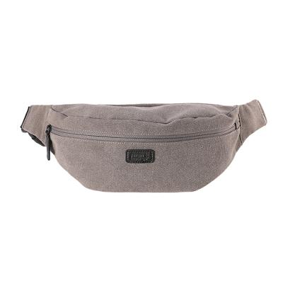 China Anti-theft Canvas Sport Fanny Pack Waist Bag Hip Pack For Phone Travel With Logo for sale