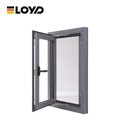 China Weatherproof Commercial Aluminum Clad Casement Windows 2mm Thickness for sale