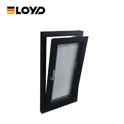 China Alemana en polvo revestido de PVC de aluminio inclinación y vuelta de la ventana anodizada en venta