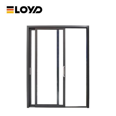 China High Quality Exterior Insulated Thermal Break Aluminum Design Glass Sliding Door for sale