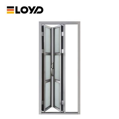 China 78 Series Aluminum Folding Door Frame Southwestern Folding Patio Glass Doors For Villa Rooms for sale