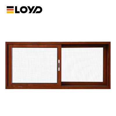 China Weatherstripping Commercial Bronze Aluminum Windows Brown Glass Slider for sale