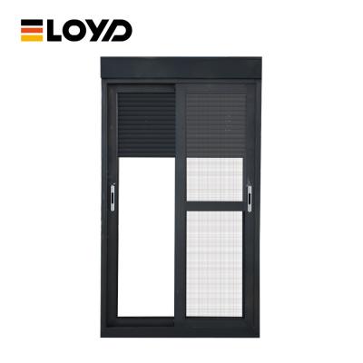 China Modern Thermal Insulated Sliding Doors And Windows Anthracite Grey Black for sale