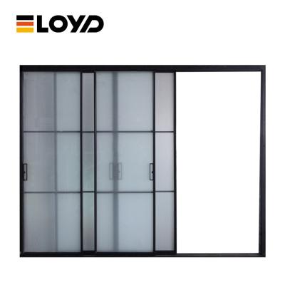 China Weatherproof Aluminium Internal Sliding Doors For Patio Bathroom Shower 72 X 76 for sale