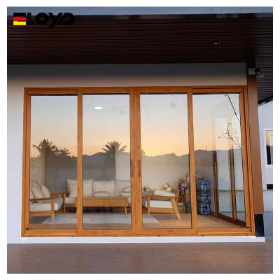 China Aluminium Sliding Door With Soundproof Double Glazing And Integrated Screens For Enhanced Home Comfort And Quiet Living for sale