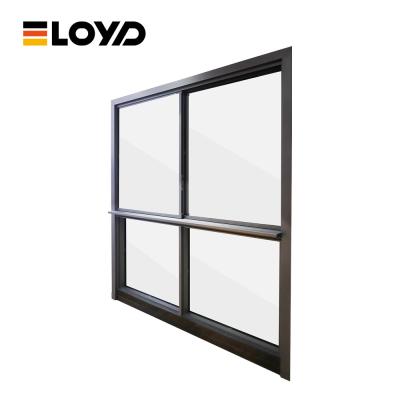 China Latest Simple Design 2.0mm Thickness Aluminum Sliding House Window for sale