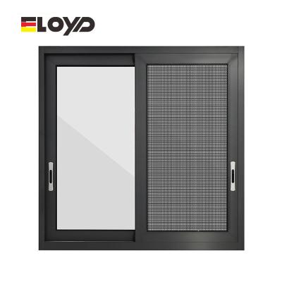 China Customized Double Glass Window Aluminum Sliding Glass Windows for sale