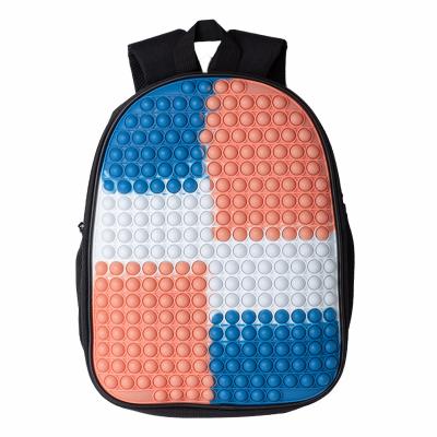 China New Anti-theft Arrive Schoolbags Unisex Adjustable Stylish Kids Backpacks Busy Person Toys Snap It School Bag for sale