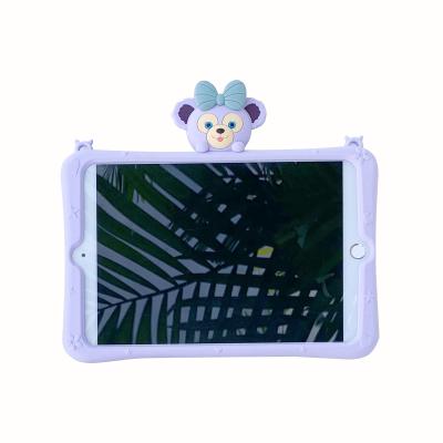 China Cute Back Stand & Arming String Kids Case For iPad 9.7 Kids Case Cartoon Stand Tablet Shockproof Safe Cover For iPad Air for sale