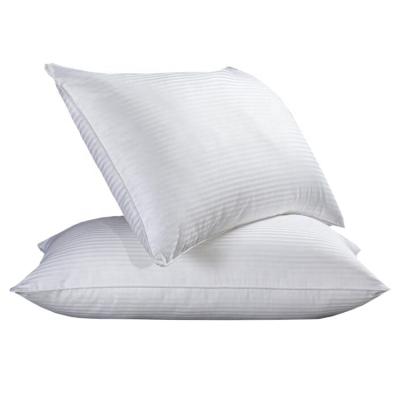 China 100% Cotton Luxury Feather Anti Dust Mite Sleeping Hotel Collection Bed Pillows White Home Pillow for sale