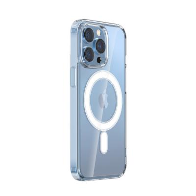 China Crystal Clear Phone Case With Shockproof Hot Radio Magnetic Cell Phone Shockproof Case for sale