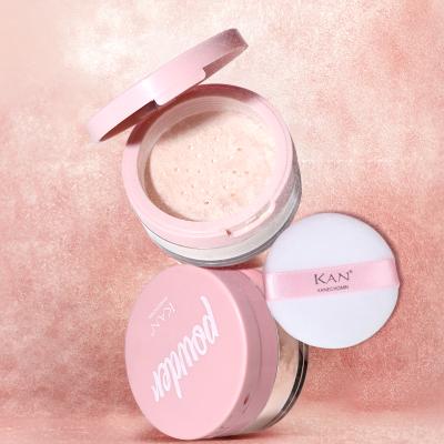 China Brighten KAN Waterproof 2 Color 12G Professional Powder Oil Control Loose Base Makeup Setting Mineral Powder for sale