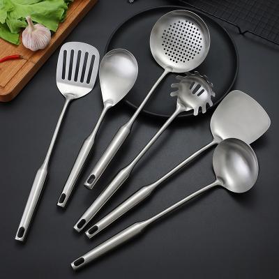 China Sustainable High Quality Hollow Handle Kitchenware Set 304 Stainless Steel Kitchen Utensils Set for sale