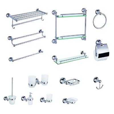 China Factory Modern High Quality Bathroom Pendant Hardware Zinc Alloy Towel Bar Set for sale