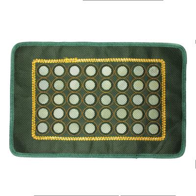 China Jade Pillow Cushion Natural Jade Ion Neck Head Care Tourmaline Continuous Household Healthy Negative Pillow Massage Pillow Cushion for sale