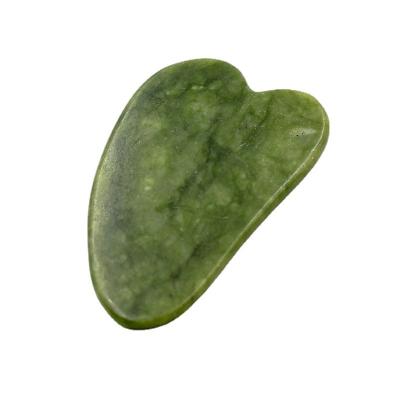 China Natural jade xiuyan jade face stone body massager guasha face stone face neck eye body beauty scraping tool for sale