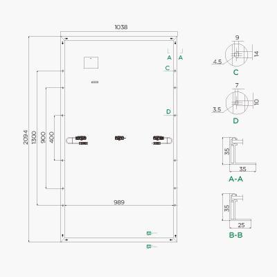 China Solar System Solar Panels 450W 500W 550W 600W 670w 144 Cells Half Cut Mono PV Module for sale