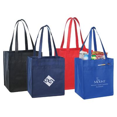 China Eco-Friendly Handled High Quality Reusable Grocery pp Nonwoven Tote Bag for sale