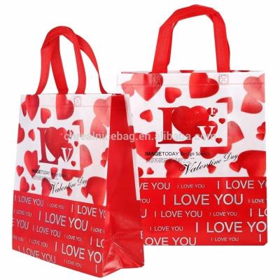 China Promotional Cheap Shopping Eco - Friendly Eco Durable Heat Sealed Laminated Nonwoven PP Gift Tote Bag With Custom Printing for sale