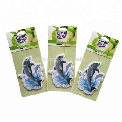 China High Quality Long Lasting Perfume OEM Car Perfume Paper Air Freshener With Custom Paper Card Packaging for sale