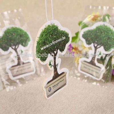 China Wholesale Personalized Car Air Freshener Long Lasting Perfume Tree, Custom Die Cut Car Paper Air Fresheners for sale