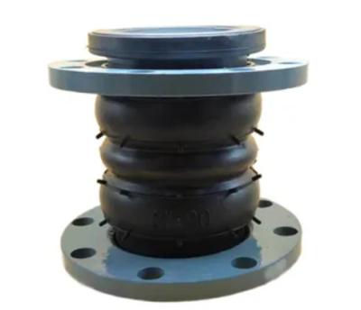 China Pipe Lines Connect Factory Direct Supply JIS 10K DN200 Carbon Steel Flange Bellow KST Type Double Sphere Rubber Joint for sale