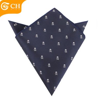 China Jacquard China Factory Polyester Durable Pocket Square Handkerchief For Men for sale